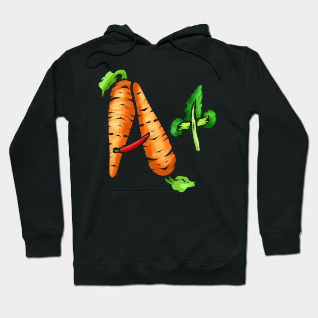 Veggies Will get You An A Plus If You Are Vegetarian Or Vegan Hoodie by SinBle